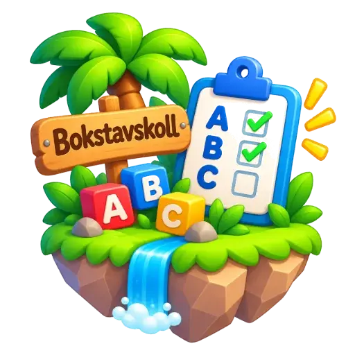 Bokstavskoll – nivåval i Alfabetsappen