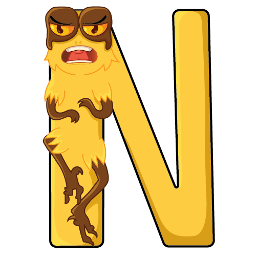 Monsterbokstaven N